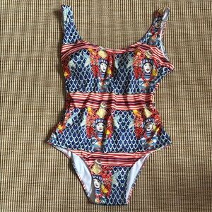 Antica Sartoria Positano by Giacomo Cinque Kids Swimwear with Colorful Pattern